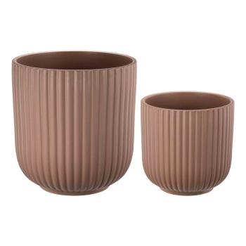 blomsterpotter med riller