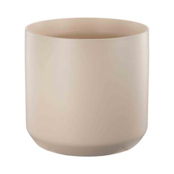 Beige blomsterpotte