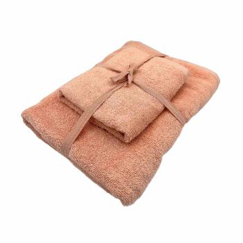 Håndklesett  2 pk fersken