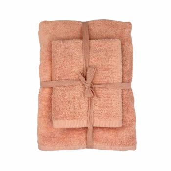 Håndklesett  2 pk fersken