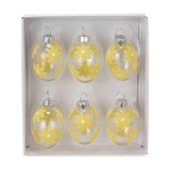 Glassegg 6 pk gul i eske