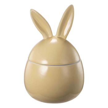 Påskeskål med lokk stor gul