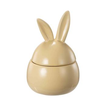 Påskeskål med lokk liten gul