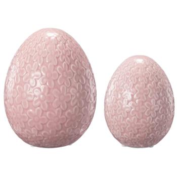 Dekoregg blomster rosa i to ulike størrelser