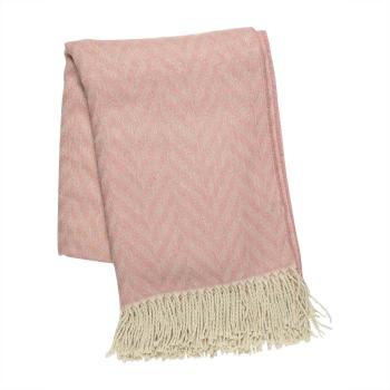 Pledd ZigZac 130x170 cm rosa