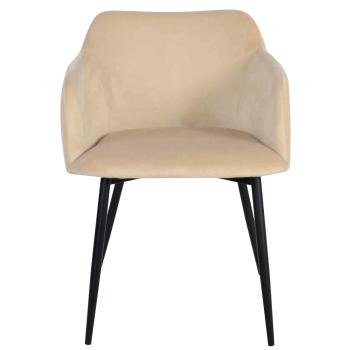 Spisestol Levi velur beige