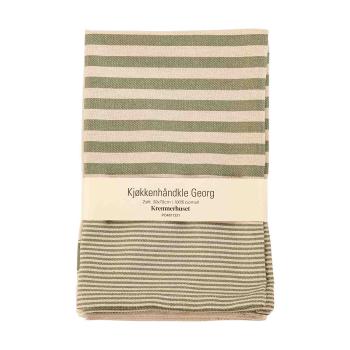 Kjøkkenhåndkle Georg 50x70 sett oliven