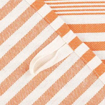 Kjøkkenhåndkle Georg oransje nærbilde