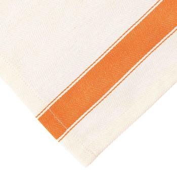 Kjøkkenhåndkle Georg oransje nærbilde