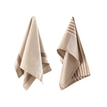 Kjøkkenhåndkle Georg 50x70 sett taupe