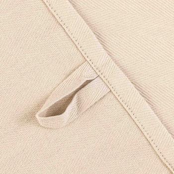 Kjøkkenhåndkle Georg taupe nærbilde