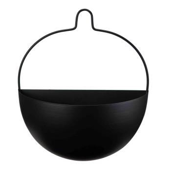 Veggpotte Lia 29 cm sort