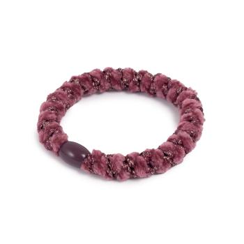 hårstrikk i plummefarge