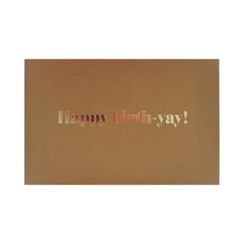 Liggende kort Happy birth-yay!