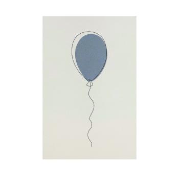 Stående kort Ballong blå