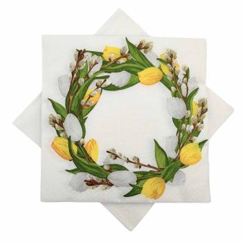 Serviett krans liljer