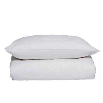 Sengesett Adele Sateng 140x220 cm, hvit