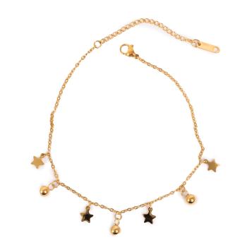 Anklet med charms, G