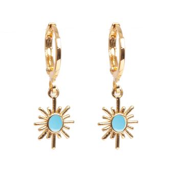 Små hoops, sol, turkis