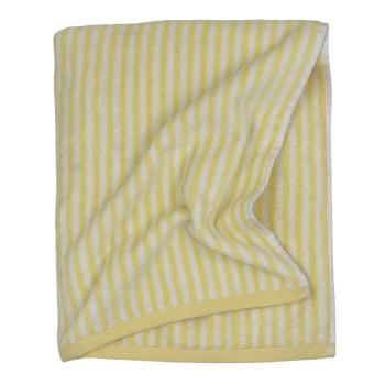 Strandhåndkle Stripes gul