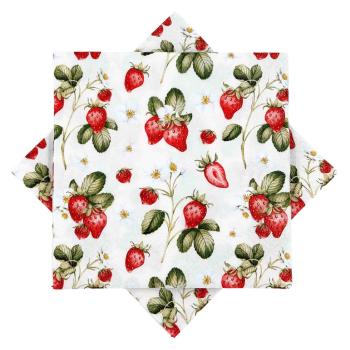 Serviett jordbær