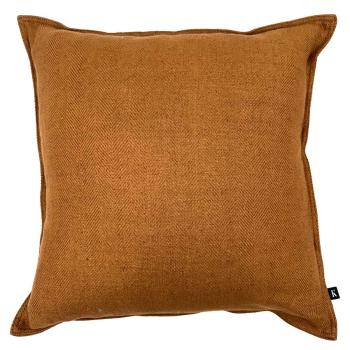 Putetrekk Herringbone 48x48cm sennep