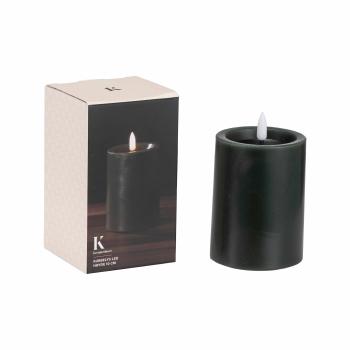 Kubbelys LED 10cm mørk grønn