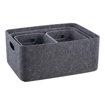 Filtkurv S/4 mørk grå
