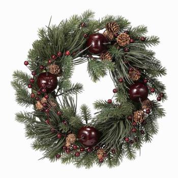 Krans med epler 33cm