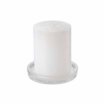 Lysholder Snøkrystall med kubbelys