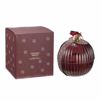 Duftlys julekule Christmas Wreath med eske