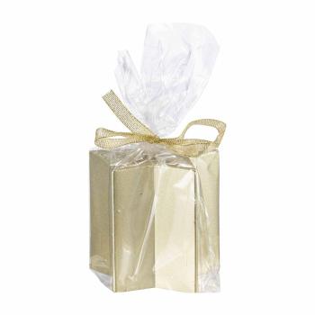 Kubbelys stjerne 7,5cm gull