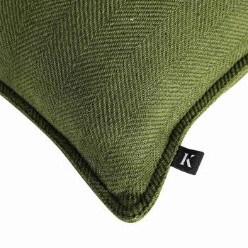 Putetrekk Herringbone 48x48cm grønn