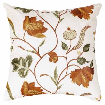 Putetrekk Poppy broderi 48x48cm