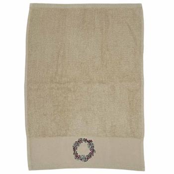 Gjestehåndkle krans beige