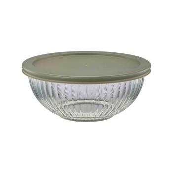 Medium glassbolle med lokk