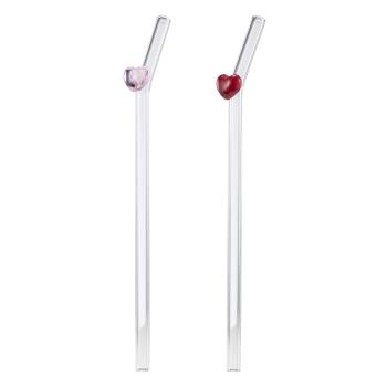 Sugerør hjerter 2 pk