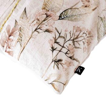 Putetrekk Stilkblomster broderi 48x48cm