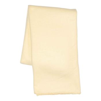 Fleecepledd Tjøme 130x170cm gul