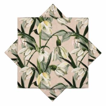 Serviett Snøklokke rosa