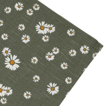 Duk Daisy 140x250cm grønn nærbilde