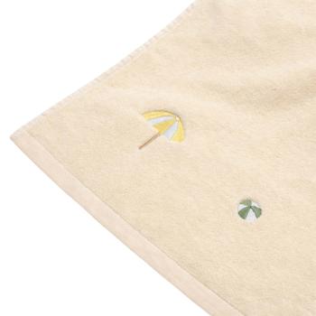 Strandhåndkle Beach brodert parasoll og badeball