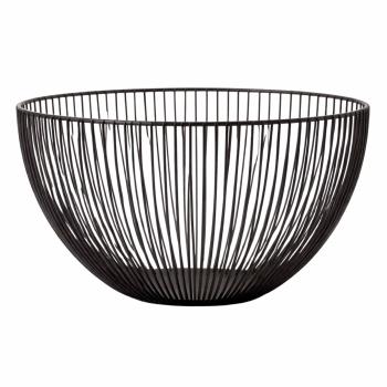 Kurv String Lea Sort 25 cm