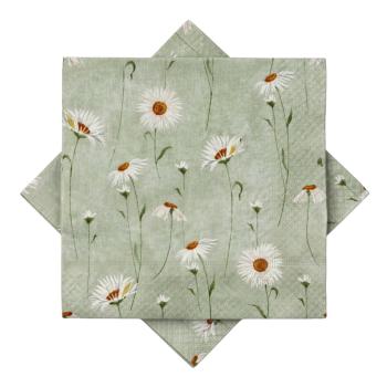 Serviett Margeritt grønn