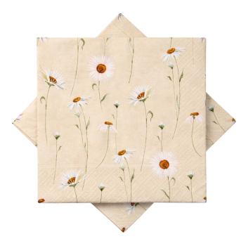 Serviett Margeritt gul
